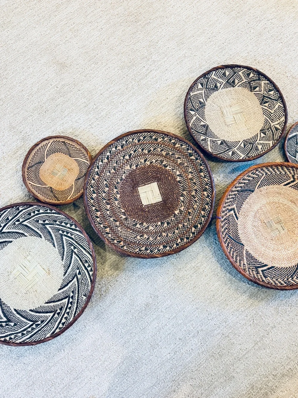 NEW Africa Woven Basket. Made by the Binga people of Zambia/Zimbabwe